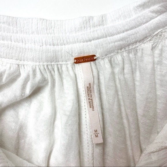 Free People Low Down Henley High Low Knit Tee - Picture 9 of 11